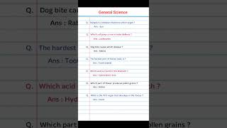 Science questions and answers | General knowledge #gkquestion #disease #physics #chemistry #biology