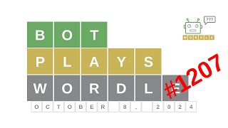 Oct 8, 2024 - Bot plays Wordle #1207 - How to guess today's word? Answer, hints, solution