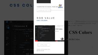 How To Use CSS RGB Code Color | CSS Colors | HTML CSS | CSPunjab.Com #short Tutorial #14