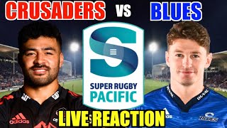 CRUSADERS vs BLUES  2023 Live Reaction