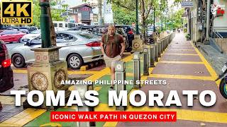 [4K] AMAZING Tomas Morato Street Walk | Quezon City’s Foodie Paradise (2025)