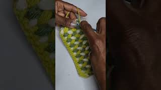 Zigzag Spike Stitch #howtocrochet #knitting #crochetshorts #youtubetutorials