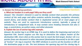 More about HTML
