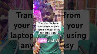 #tips transfer any file from your phone to your laptop without using any cable and it’s easy ￼
