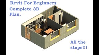 #Revit for Beginners: How to draw a 3D plan _Part1