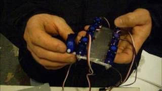 Hexapod servo motor transition bracket