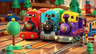 Toot Toot! 5 Trains on the Track 🚂 | A Fun Train Adventure!