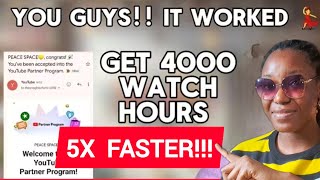 Getting 4000 Watch Hours is EASY (here's how to do it)