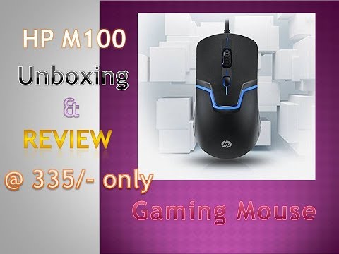 HP M100 gaming mouse unboxing and review !! All In One