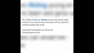 Food industry job #salesprofessionals #interns#july2023 #foodindustry