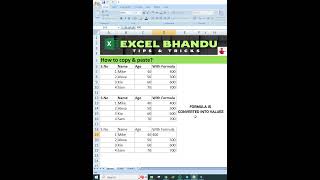 Excel Copy Paste | Easy way to copy & Paste Data - #excelfactory #excelcopy - Excel Factory
