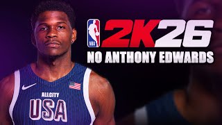 2K26: "NO ANTHONY EDWARDS" SAYS RONNIE 2K | PLAYER RATINGS | NBA 2K26 NEWS UDPATE