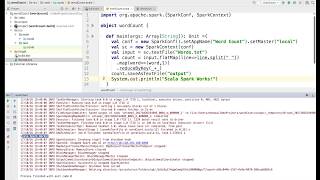 Spark Scala WordCount program using IntelliJ