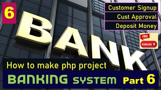 Banking PHP project Part 6 | Customer Signup | Customer Approval from Admin | alter table