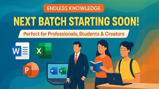 Learn MS Office Online – New Batch for Professionals, Students, Business Owners & More!