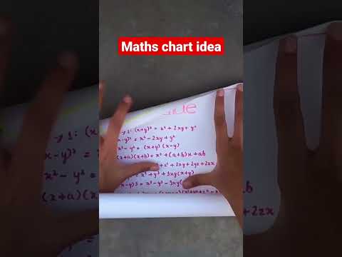 Maths chart idea #mathsproject #chart #project