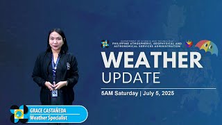 Public Weather Forecast issued at 5AM | July 5, 2025 - Saturday