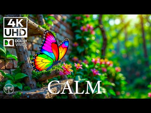 Piano in the Wild 4K 🦋🎶  Insect Harmony & Soft Piano Notes Amidst Greenery