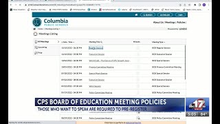 CPS Board of Education Meeting Policies