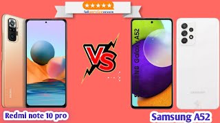 Redmi Note 10 Pro Vs Samsung Galaxy A52 | #techtrending  #shorts #techviral 🔥🔥🔥