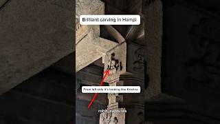 Amazing 2 in 1 carving #hampi #ytshorts #shorts