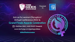 Welcome to TechGig Women Disruptors' Virtual Conference & Grand Award Ceremony