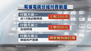 有線電視分組付費制 將延至2021年上路 20190708 公視晚間新聞