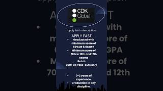 CDK global recruitment 2024 🎉🤩🥳🎉🎉