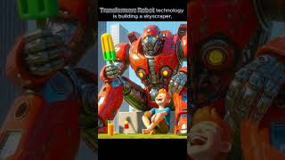 Transformers Robot technology is building a skyscraper. #transformers #robottechnology #building