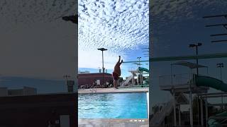 The moment I surprised everyone at the diving contest at the resort 🏆😲