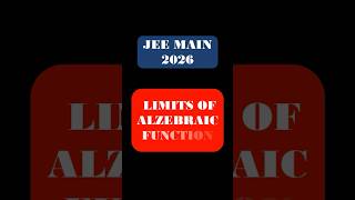 Limits of Alzebraic Functions #jeemain2026 #rationalization