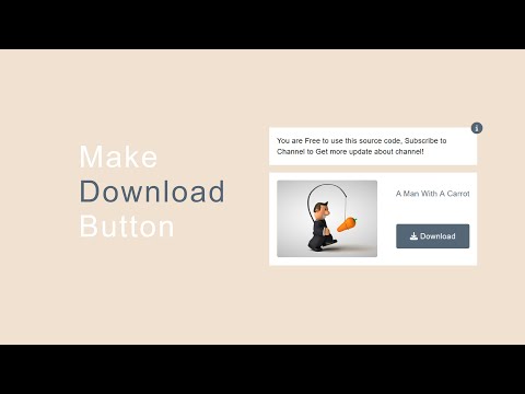 Design & Style Download Button In Html Css Javascript For Beginners