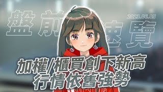 【60秒盤前速覽】加權、櫃買創下新高，行情依舊強勢 / 2023.06.05  #口袋證券 #股票