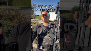 GBB VS HPA Which is Best? #shorts #short #airsoft #airsoftgi #gaming #toys #milsim #gear #cod #hpa