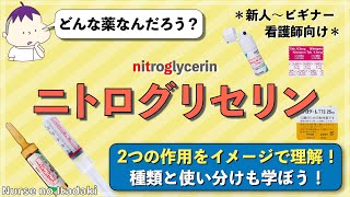 【ニトログリセリン徹底解説！】2つの作用機序をイメージで理解しよう！