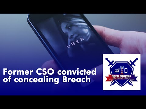 Former CSO convicted of concealing Breach #dataprivacy #uber #cybersecurity #breach