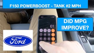 F150 Powerboost MPG Tank 2 Fuel Economy #ford #f150 #powerboost #review #mpg