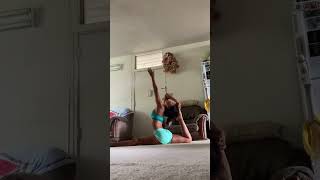 Pincha Mayurasana link into hanumanasana variation.