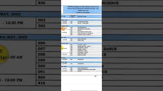 term 2 date sheet 2022  #term2 #shorts