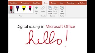 How to Draw and Write Digital ink in Microsoft PowerPoint