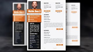 CV DESIGN IN ILLUSTRATOR | HOW TO DESIGN CV