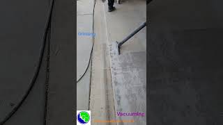 Grinding and Vacuuming 1  #business #cleaning #concretecoating #concretecrackrepair #concretesurface