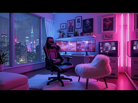 Lofi Chill Space 🏩 Lofi Hip Hop Mix for a Tranquil Atmosphere 💜 Lofi Rain Playlist