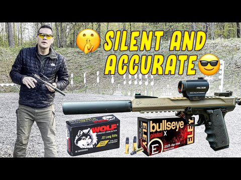 Volquartsen Black Mamba 6" .22 LR Pistol w/ SilencerCo Sparrow 22 - Accuracy & Suppressor Sound Test