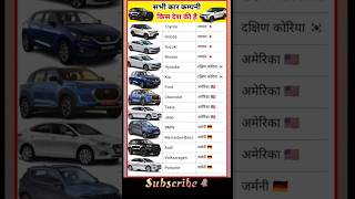 "Top Car Brands and Their Country of Origin | Car Companies by Nation!" #india