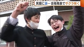 受験生にサクラ咲く♪ 公立高校で合格者発表！「努力報われた」「楽しい高校生活を」【新潟】 (24/03/15 19:05)