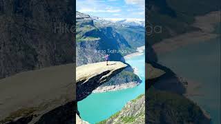 Visit #Norway 🇳🇴🚢🌿 #travel #hike #nature #shorts #preikestolen #trolltunga #odda
