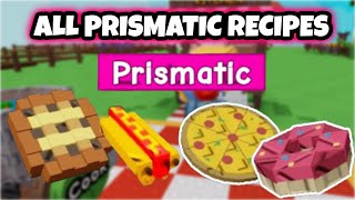 ALL PRISMATIC RECIPES IN GROW A GARDEN *Secret Cooking Recipes* #roblox