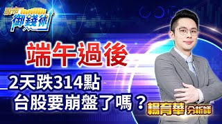中視【股市御錢術】20230627 #楊育華：端午過後 2天跌314點 台股要崩盤了嗎？ #中視新聞 #股市御錢術