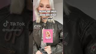 Rozdaje 500 takich autografów Hi Hani